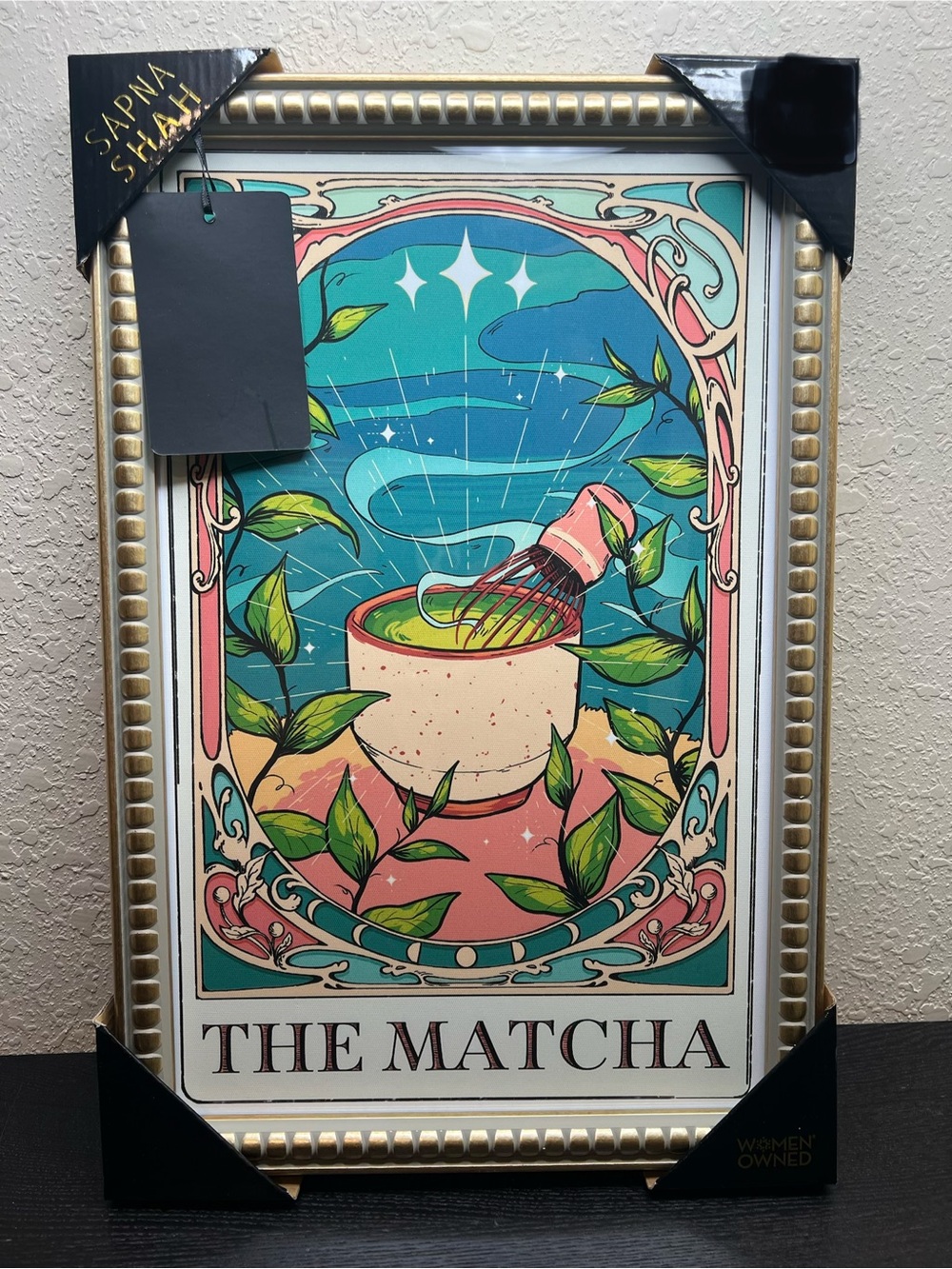 NEW Sapna Shah ‘The Matcha’ Tarot Card Framed Wall Art Decor